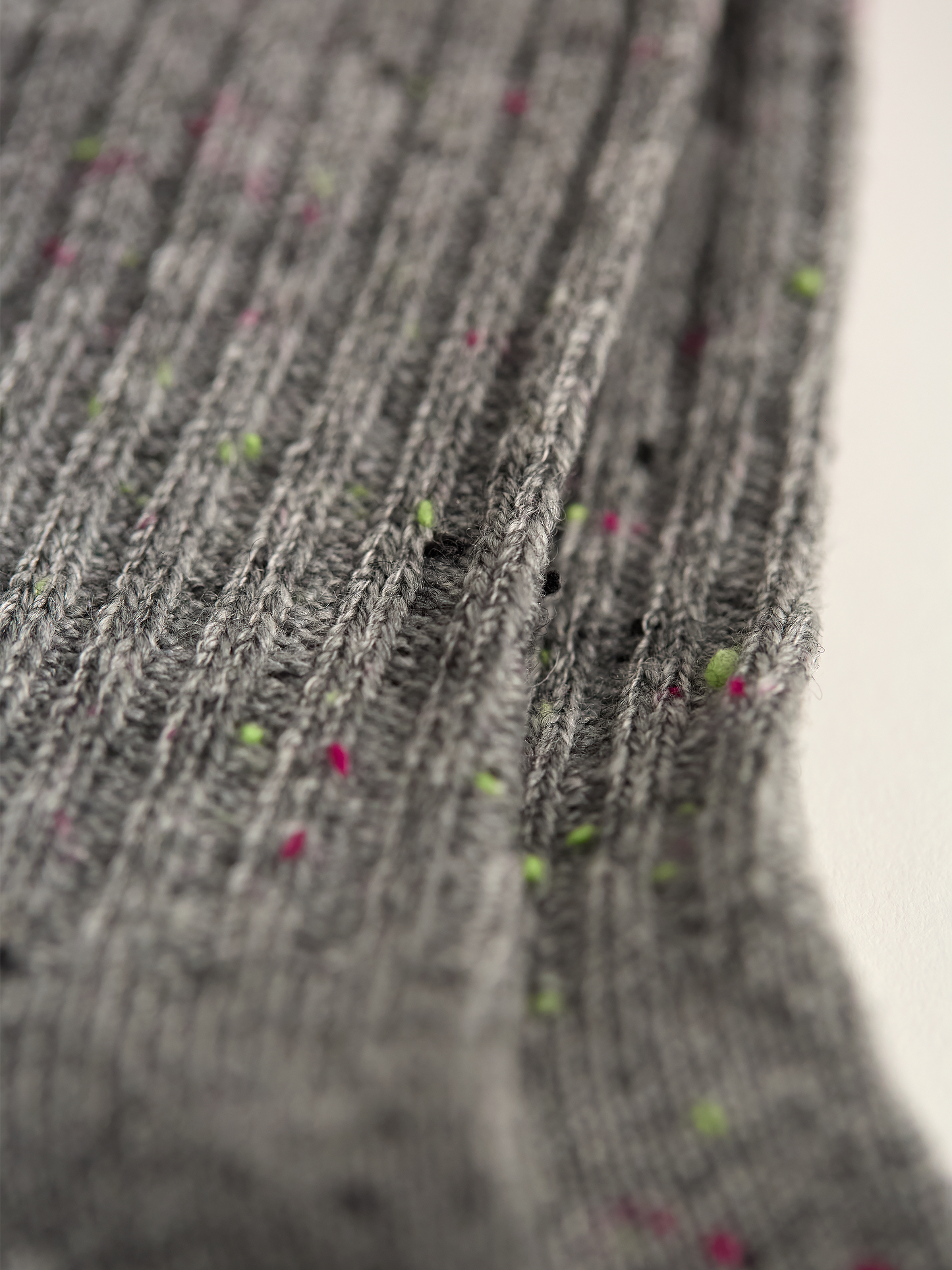 Speckled Wool Blend Socks, Grey