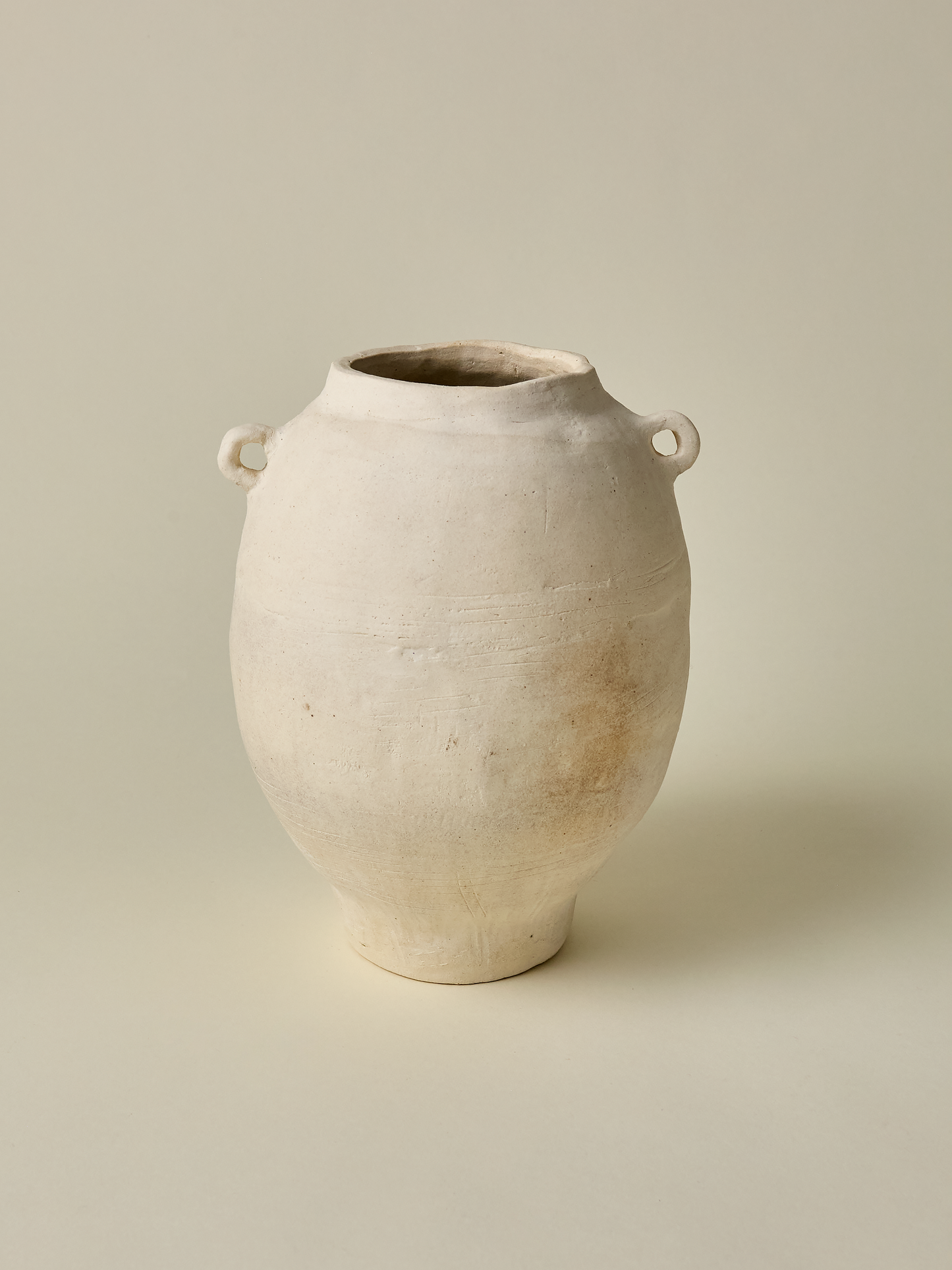 Pascale Vaquette ceramic large vessel with tiny handles