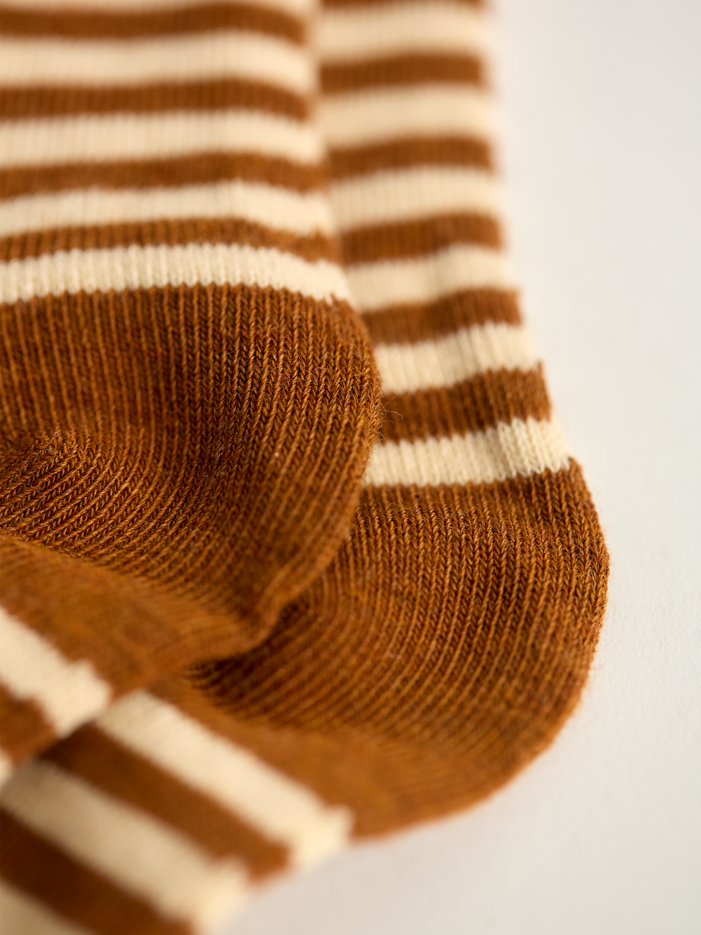 Orange Striped Crew Socks