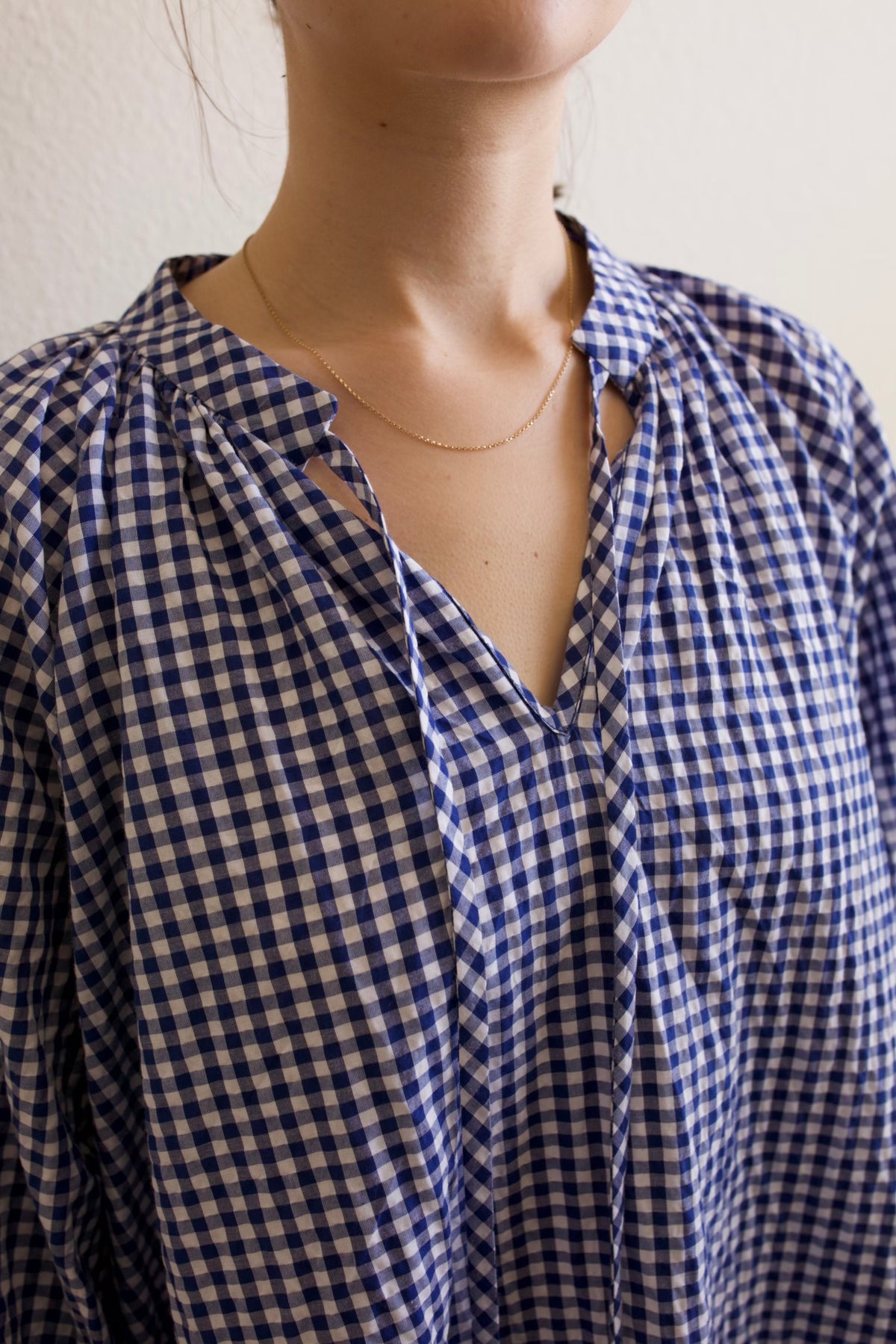 domecíl Provence Dress, Blue Gingham