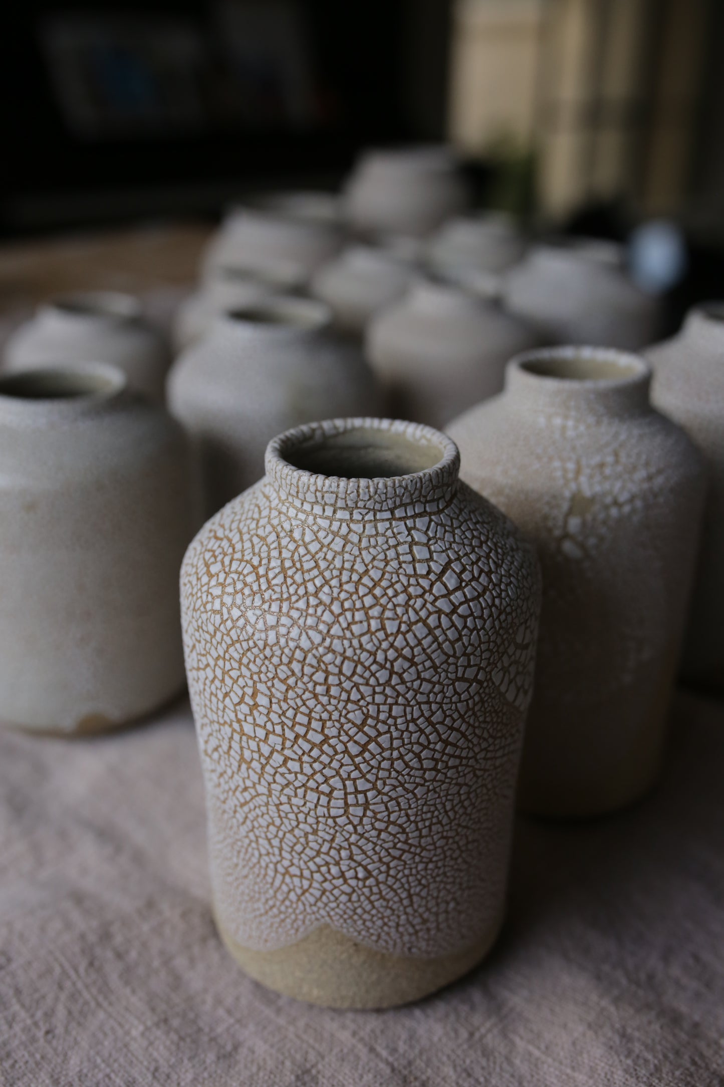 Sean McLane Crawl Glaze  Vase Lg