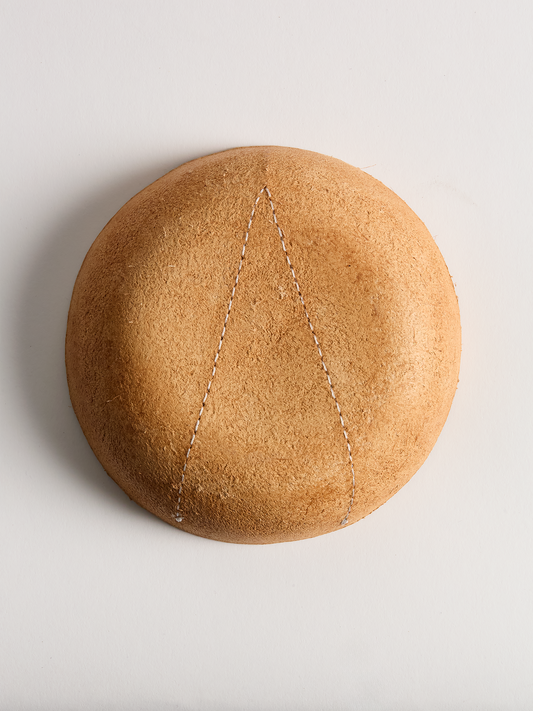 Handmade Black Leather Bowl