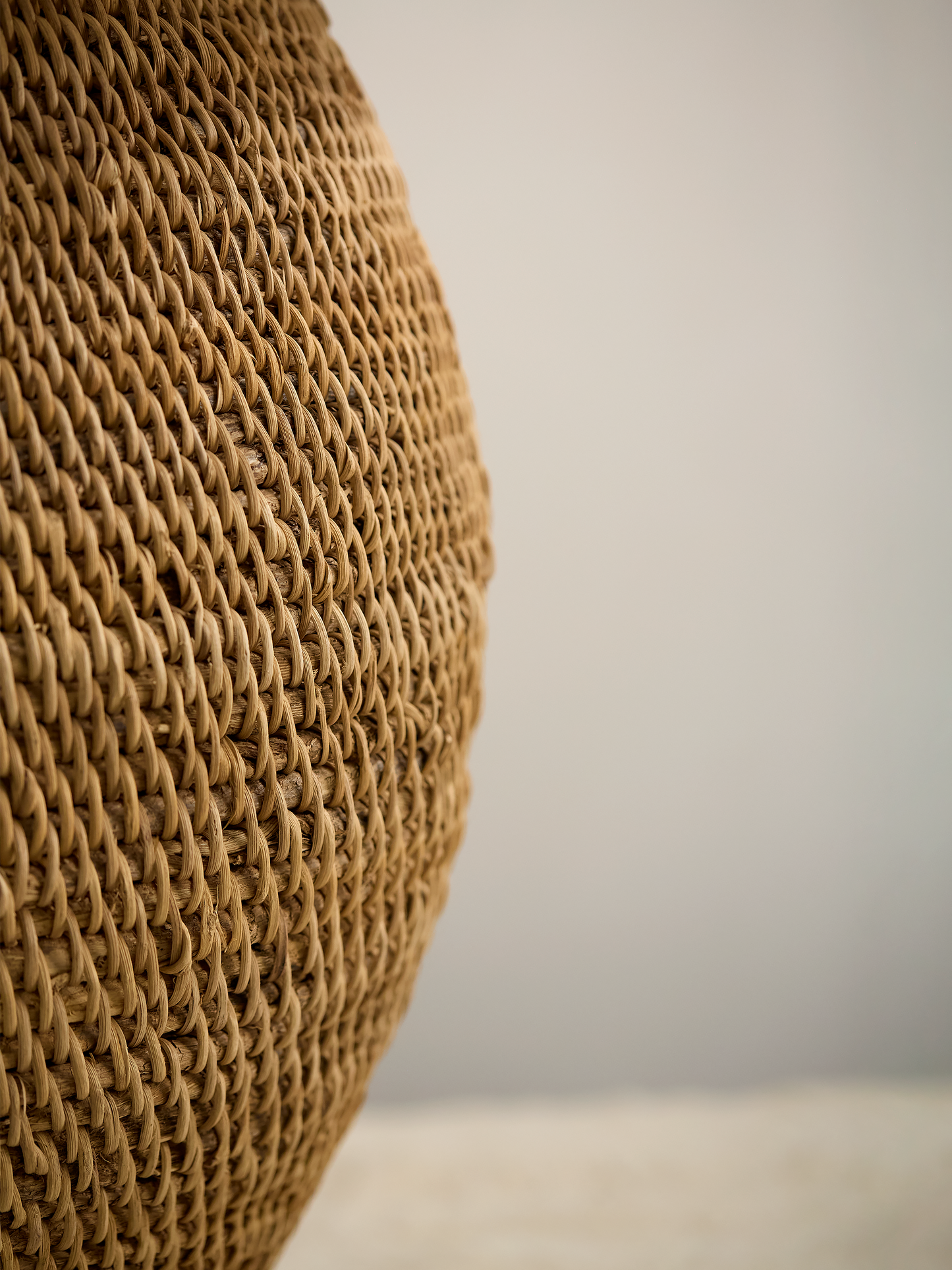 Buhera Basket Lamp, 38"H x 19"D