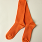 Ribbed Socks, Clementine