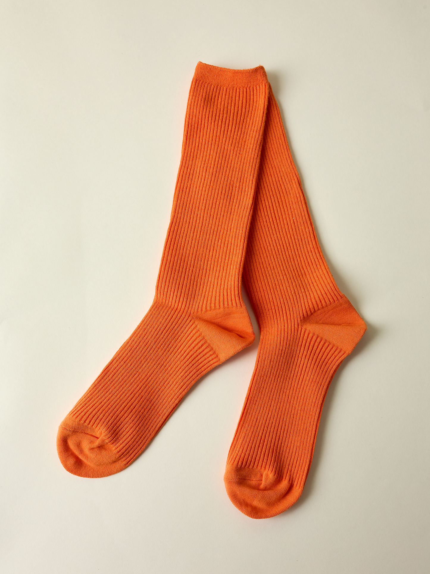 Ribbed Socks, Clementine