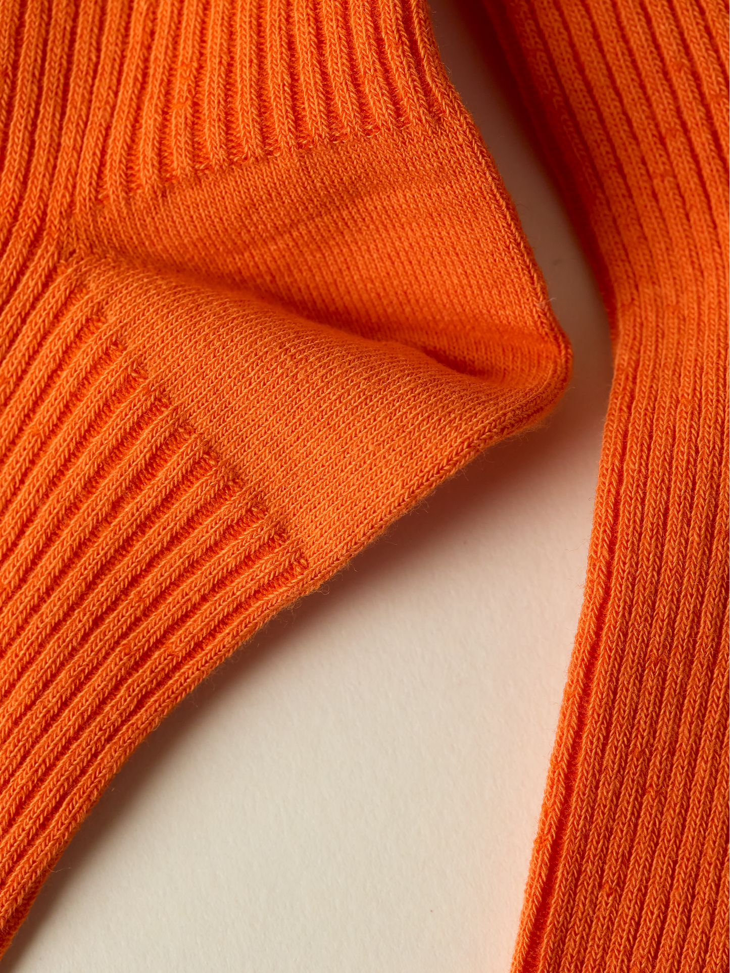 Ribbed Socks, Clementine