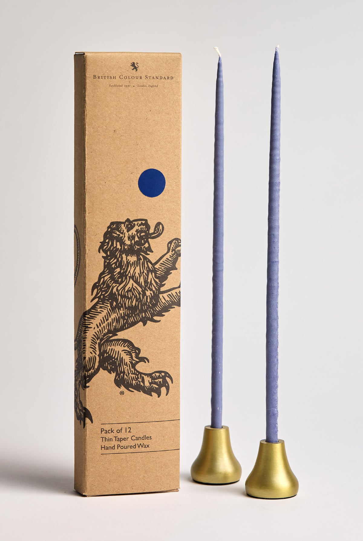 Thin Taper Candles - Midnight Blue (12)
