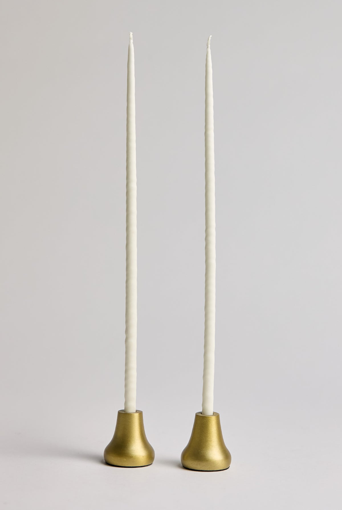 Thin Taper Candles - Pearl White