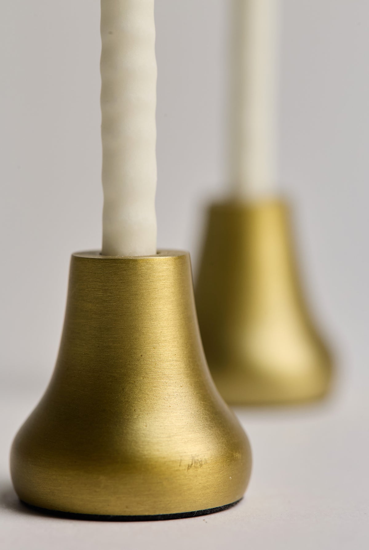 Thin Taper Candles - Pearl White