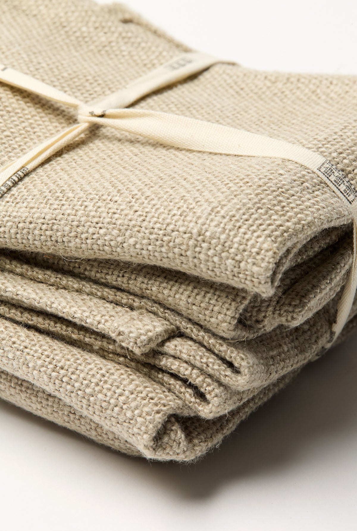 Thieffry Belgian Linen Napkins, Raw Natural, Set of 4