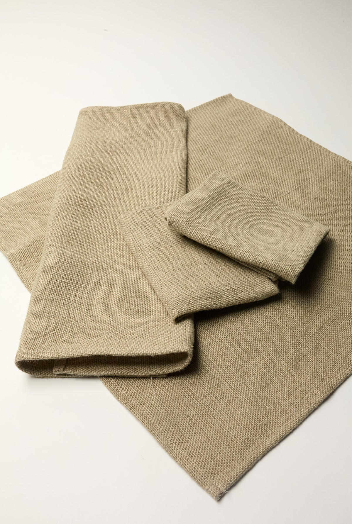 Thieffry Belgian Linen Napkins, Raw Natural, Set of 4