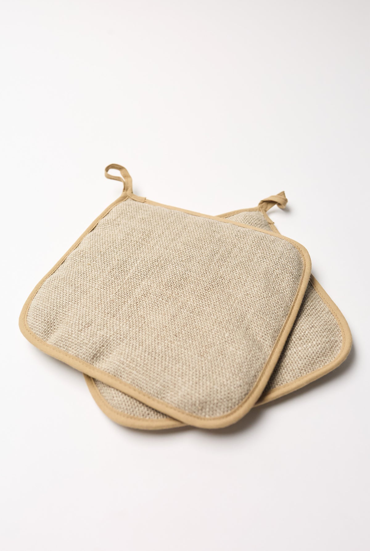 Thieffry Belgian Linen Potholder, Raw Natural