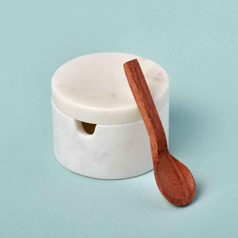 White Marble Salt Cellar