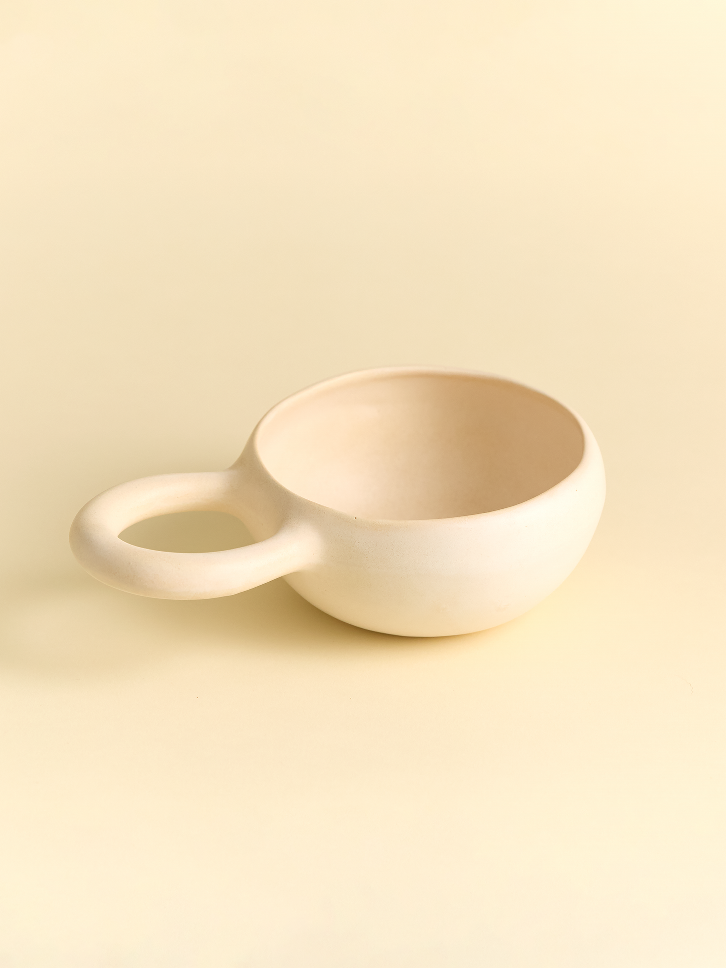 Ceramic Bowl with Loop Handle