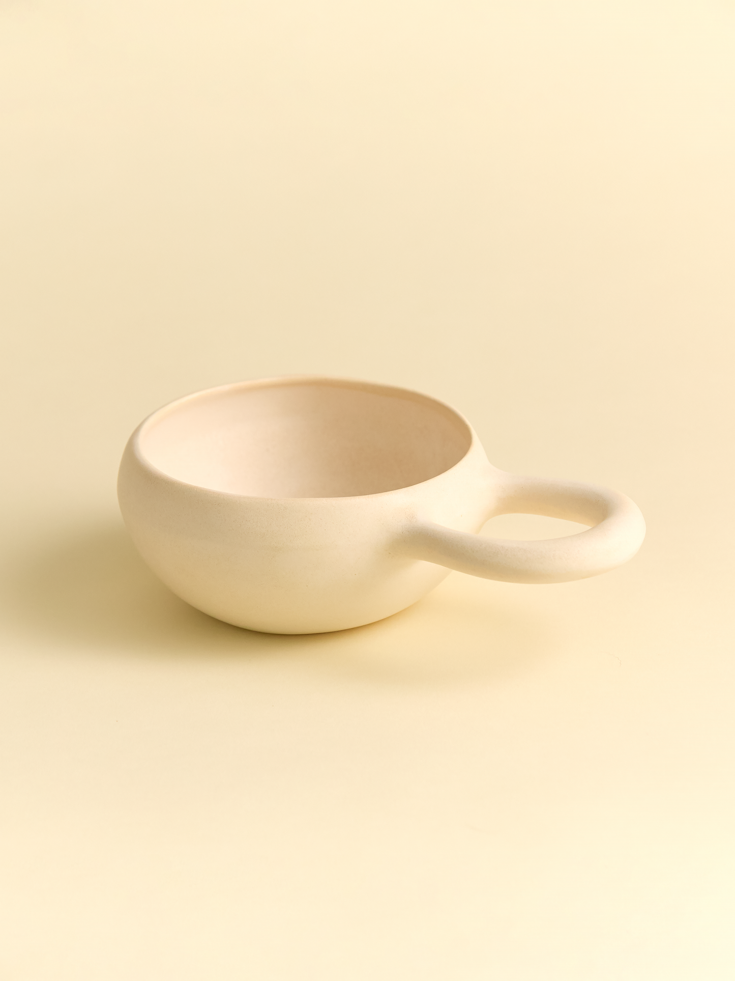 Ceramic Bowl with Loop Handle