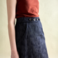 Wrap A Skirt, Denim Linen 1 Size