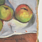 Vintage French Apples Still Life Painting