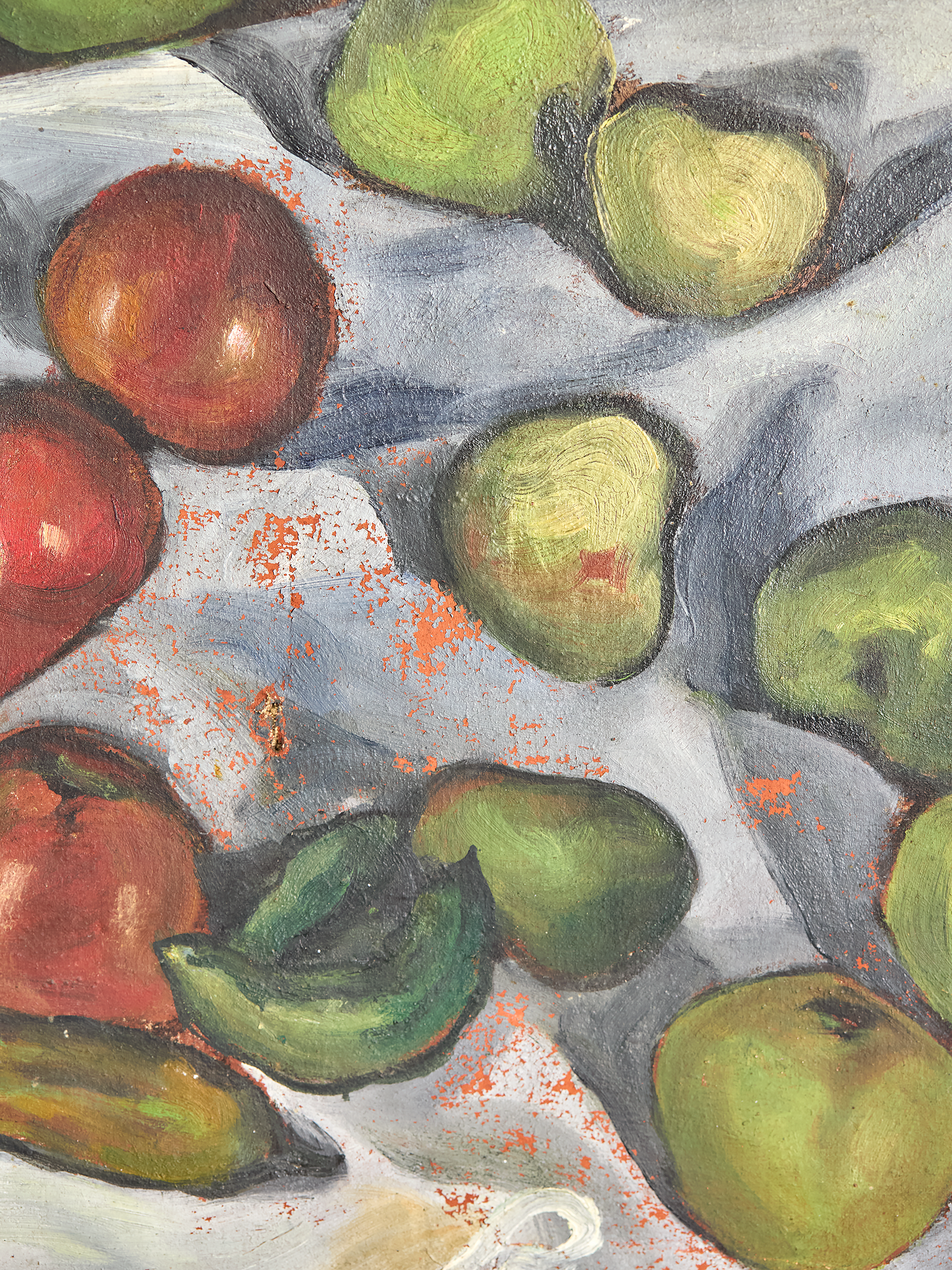 Vintage French Apples Still Life Painting