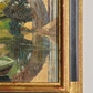 Corner of framed Vintage French Bridge Painting