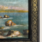 Vintage French Framed Seascape Painting