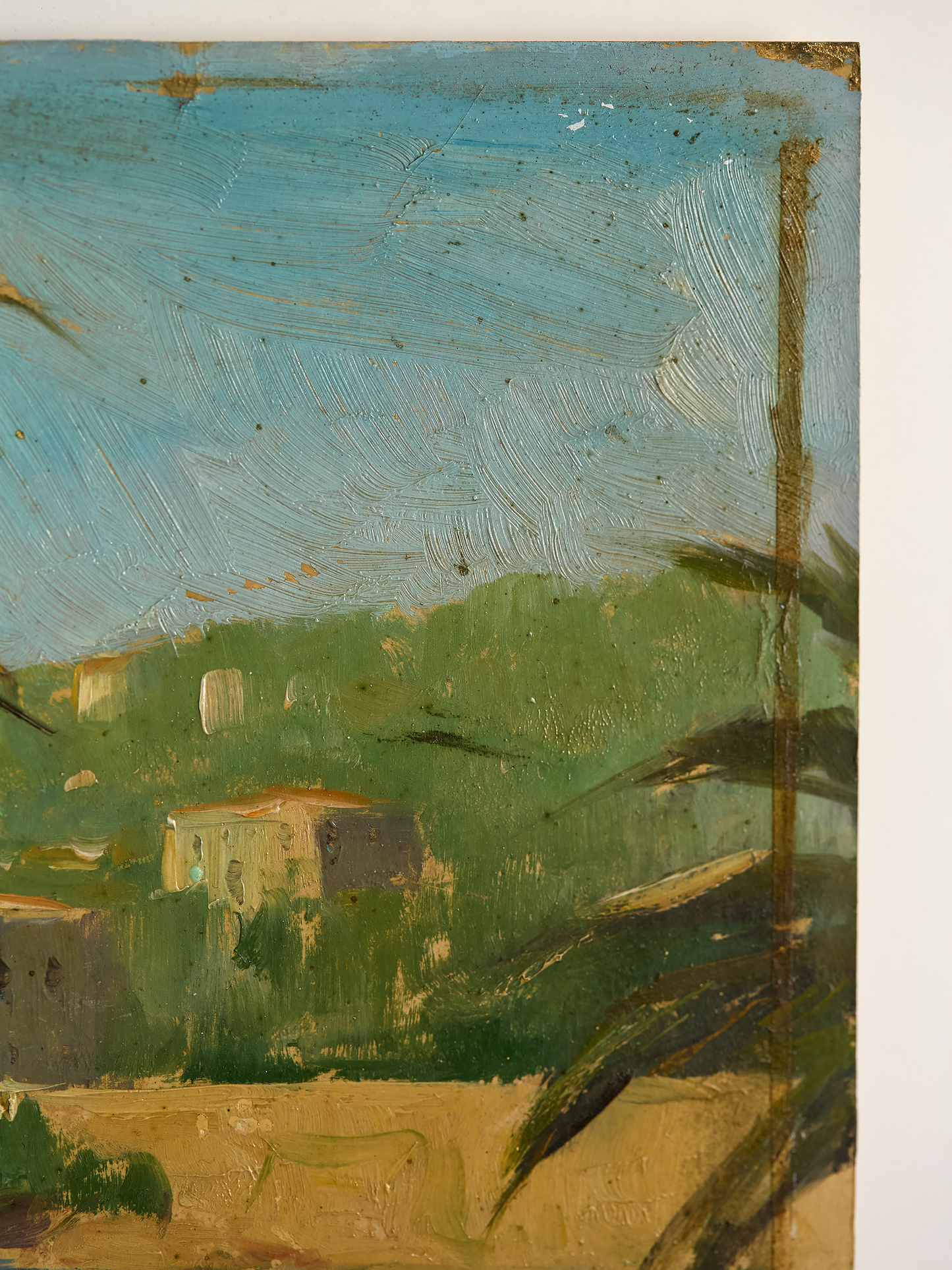 Vintage French Palm Painting
