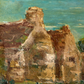 Paint details Vintage French Sea Arch Painting