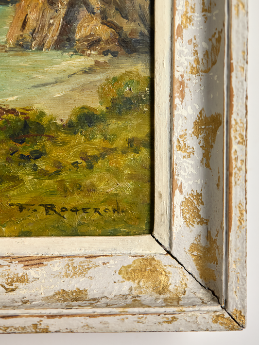 Vintage French Sea Arch Painting