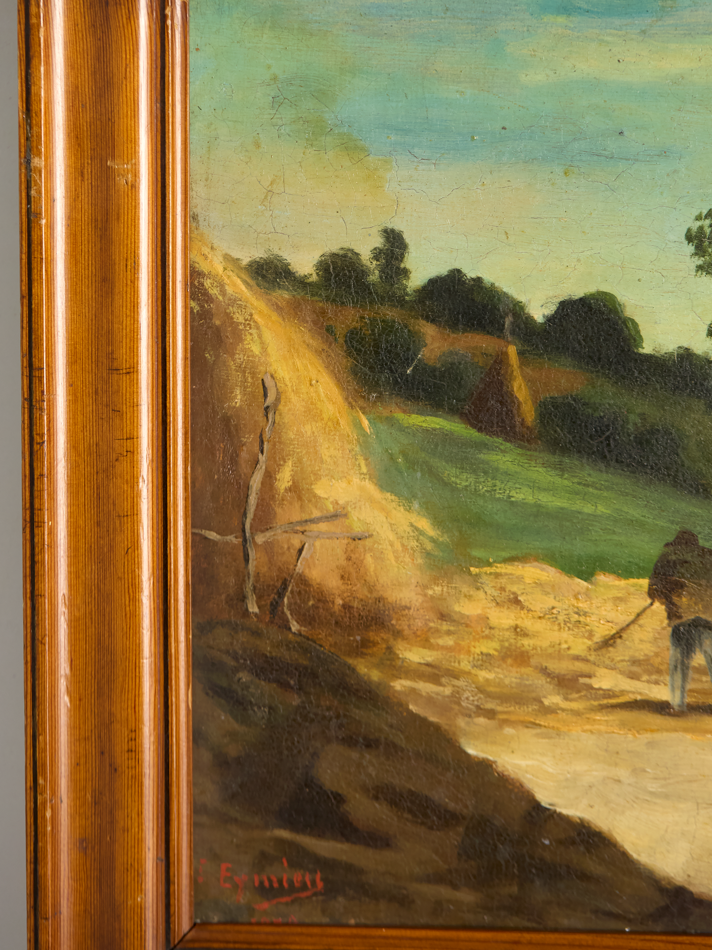 Vintage French Haystack Painting