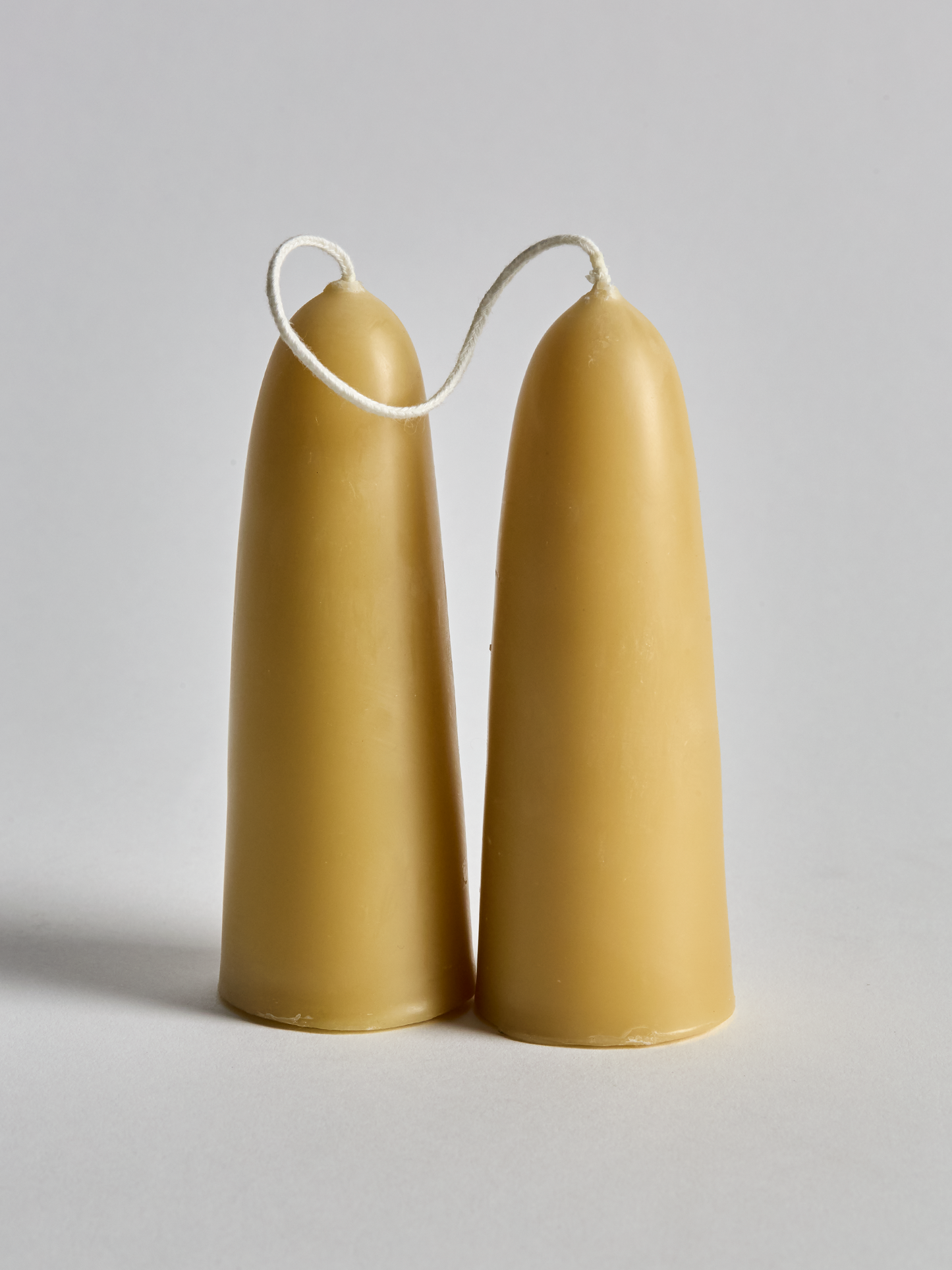 Hand-Dipped Beeswax 5" Stubby Candles