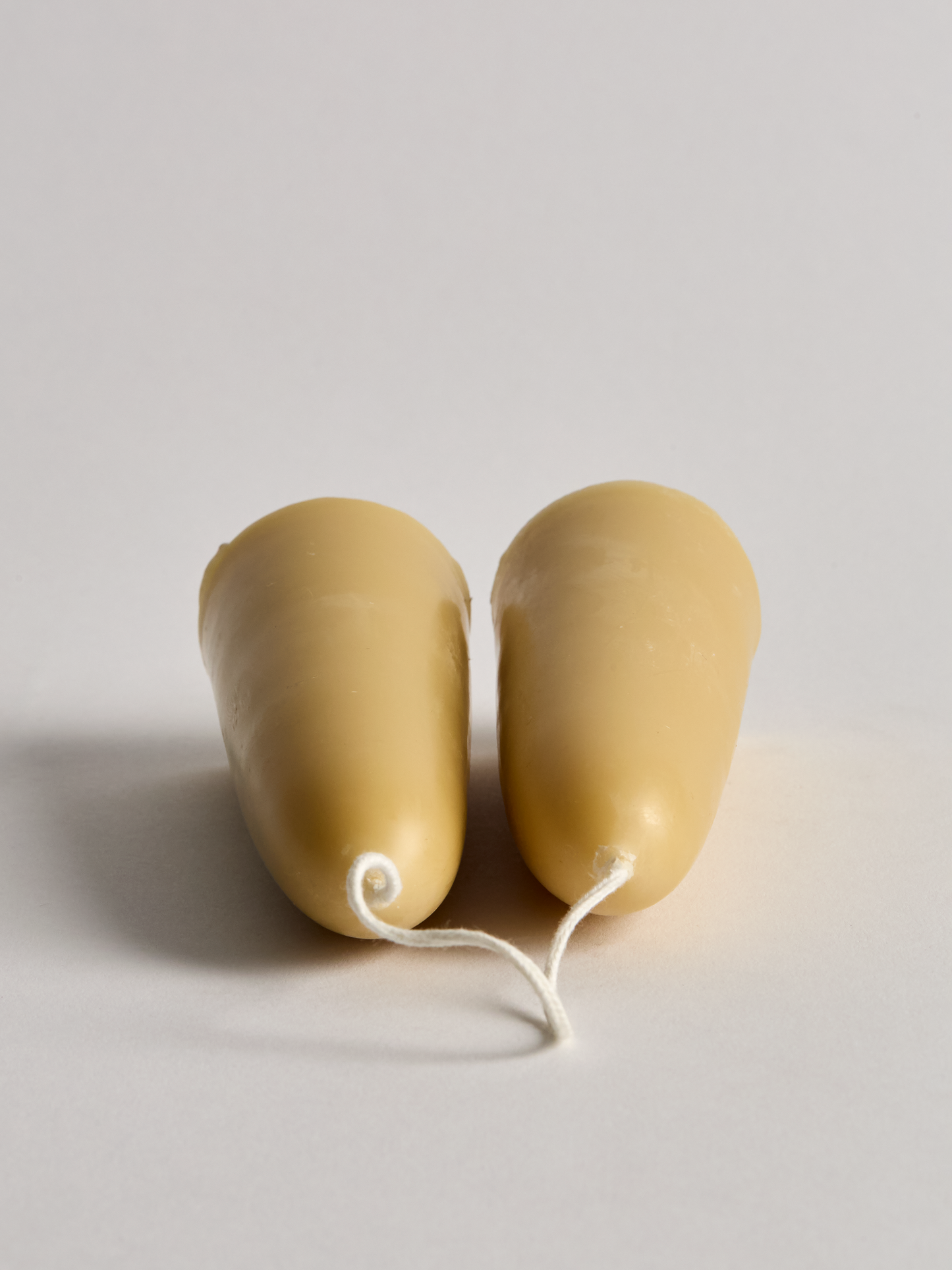 Hand-Dipped Beeswax 5" Stubby Candles