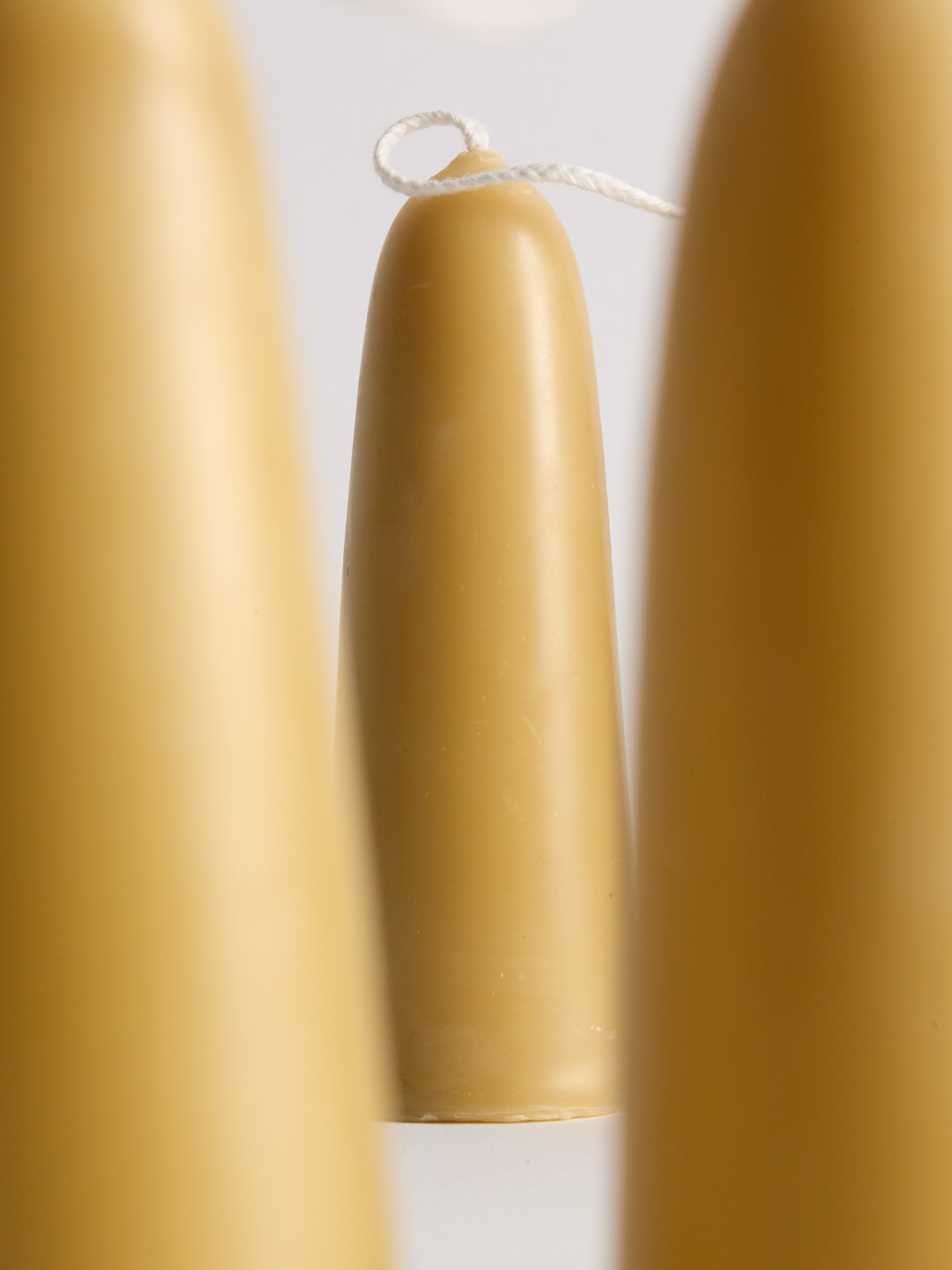 Hand-Dipped Beeswax 5" Stubby Candles