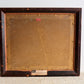 Vintage French Bridge Painting back of painting with frame