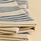 Garza Marfa Blue Stripe Linen Cotton Napkins - Set of 4