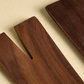 10’’ Walnut Salad Servers Set