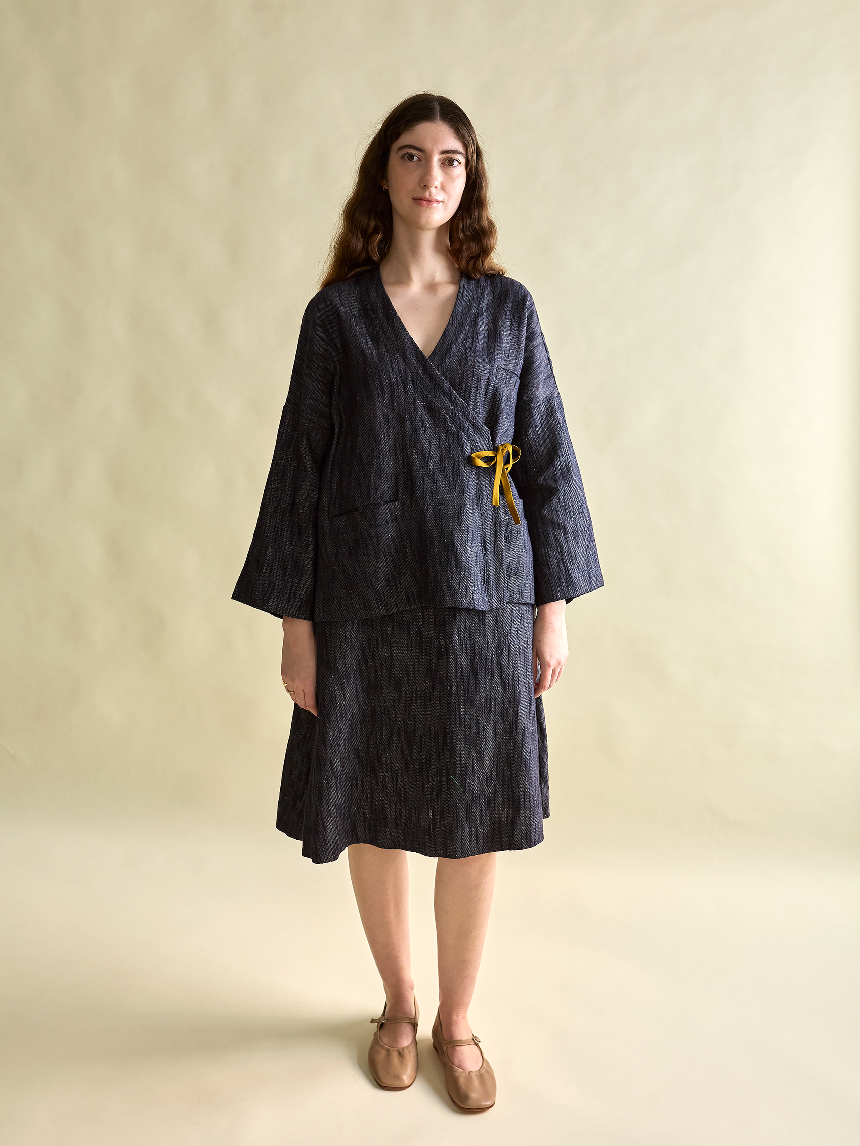 Linen Kimono Smock Top