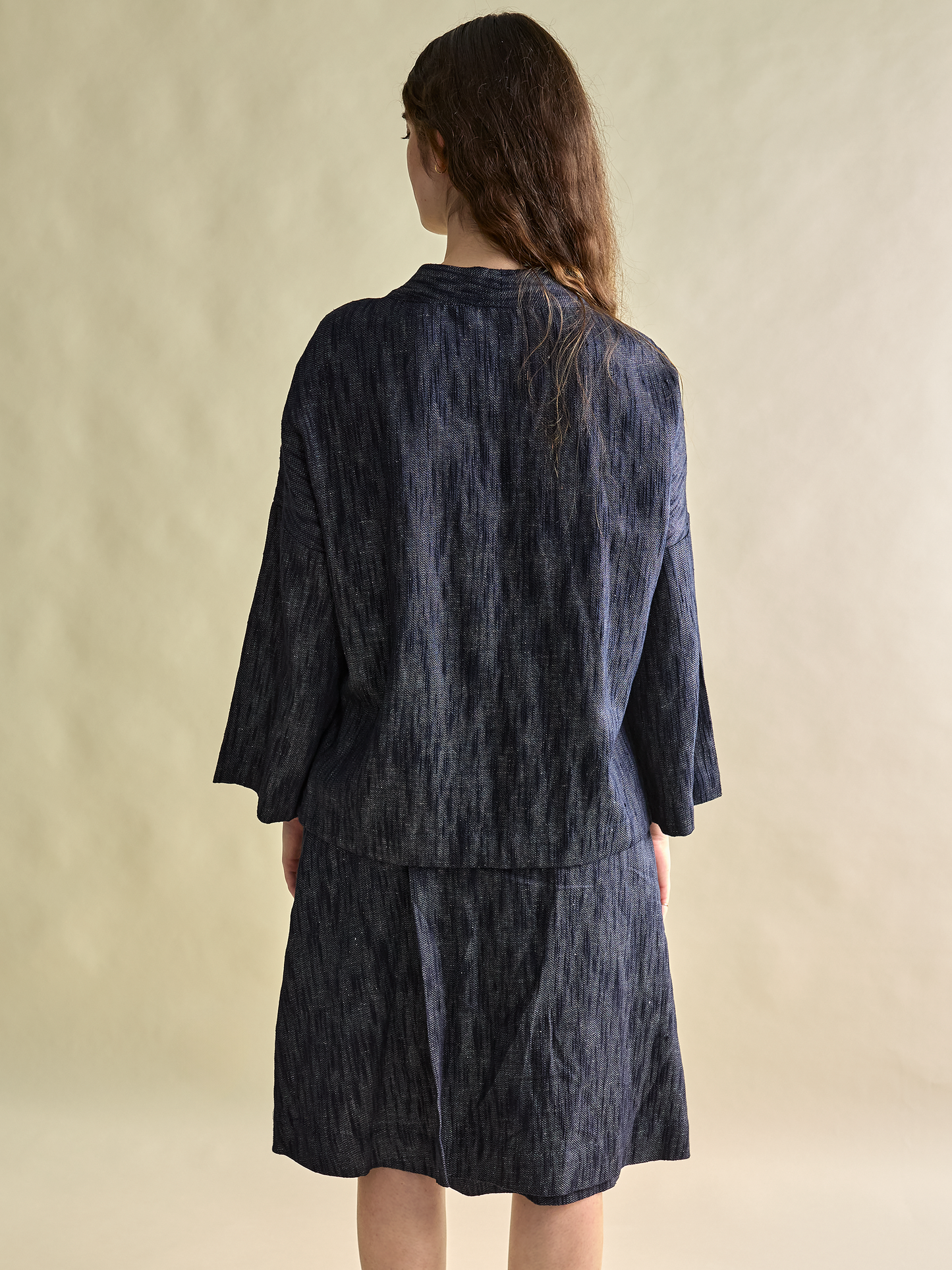 Linen Kimono Smock Top