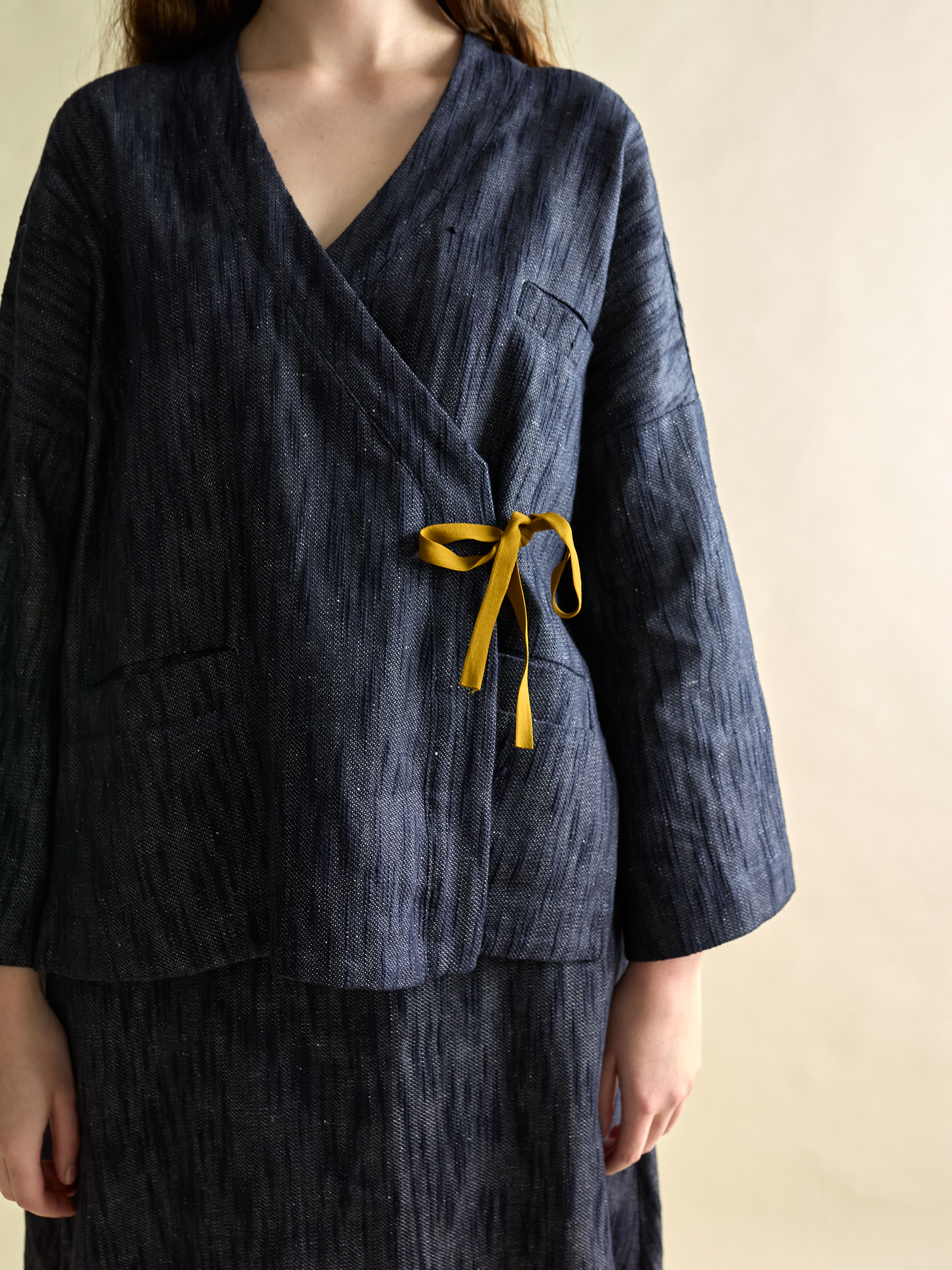 Linen Kimono Smock Top