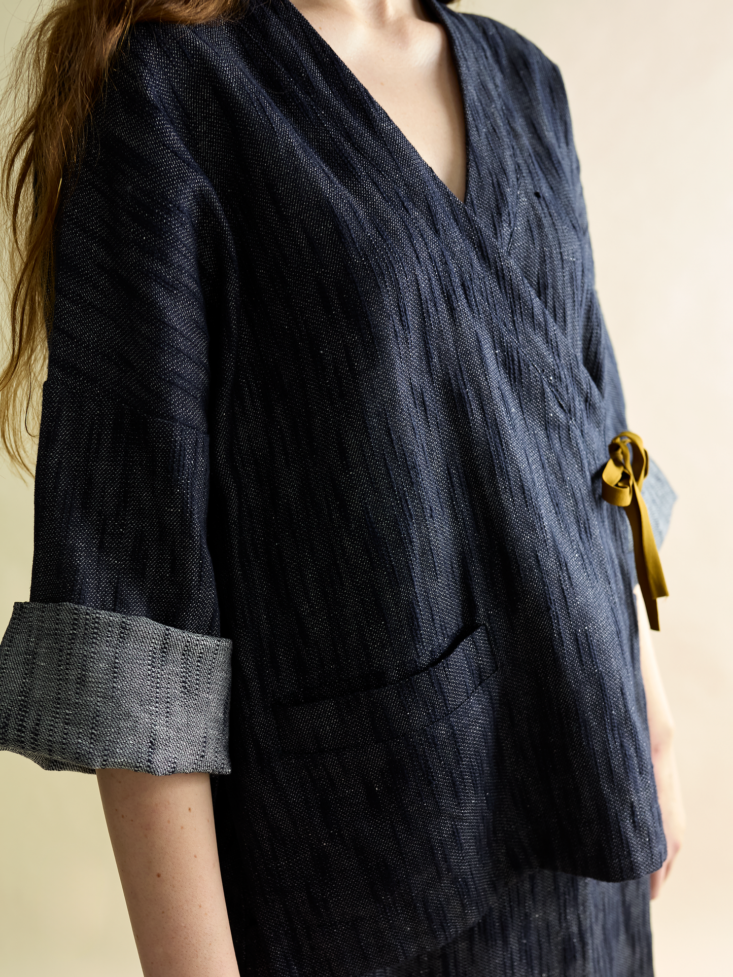 Linen Kimono Smock Top