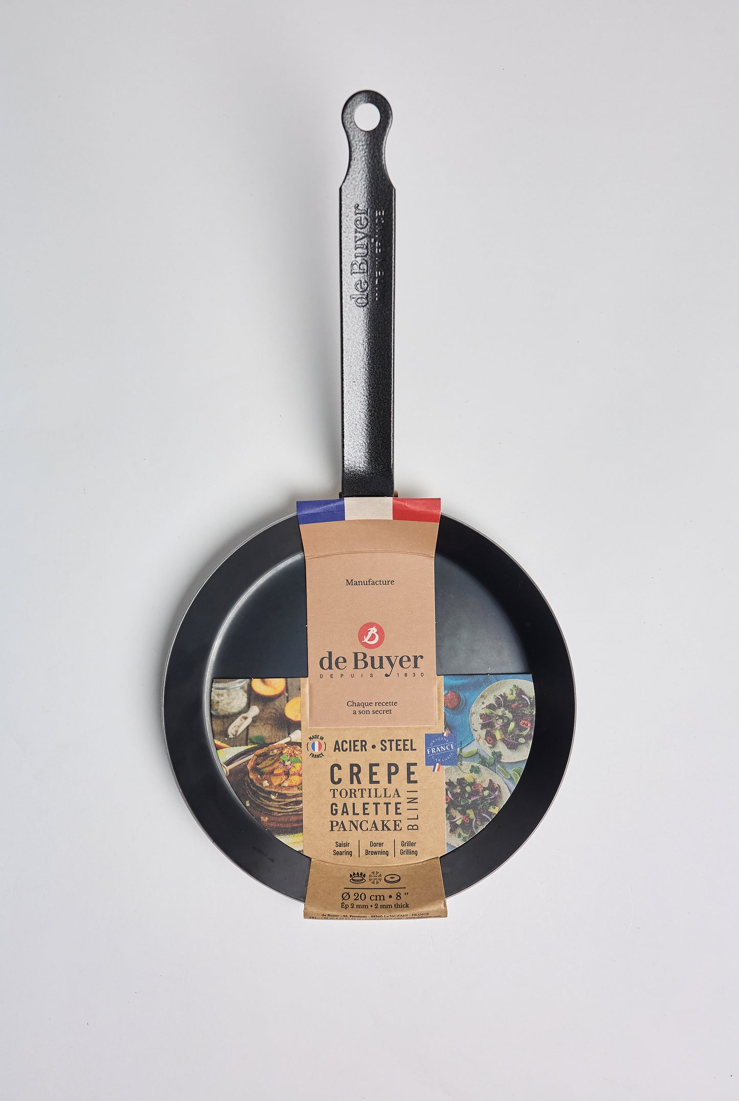 Blue Carbon Steel Crepe & Tortilla Pan
