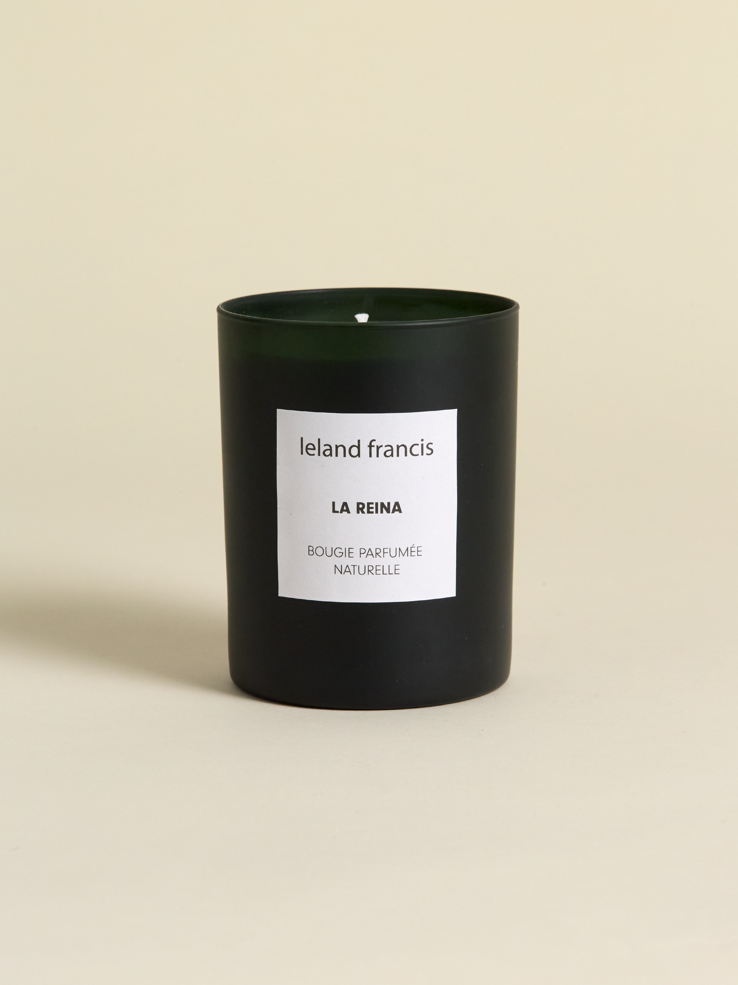 Leland Francis "La Reina" candle on light background