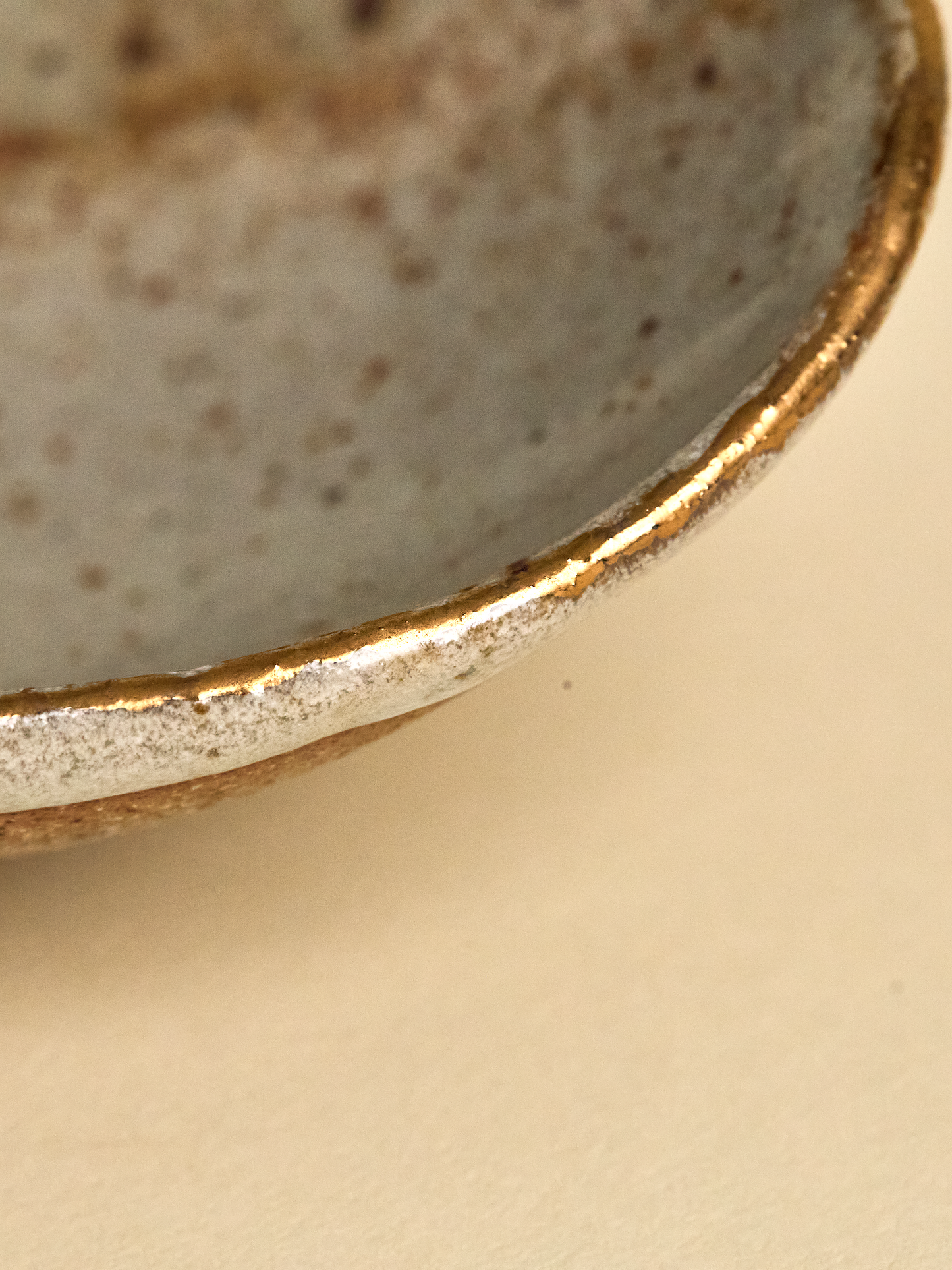 Lazy Potters Gold Rim Small Bowl