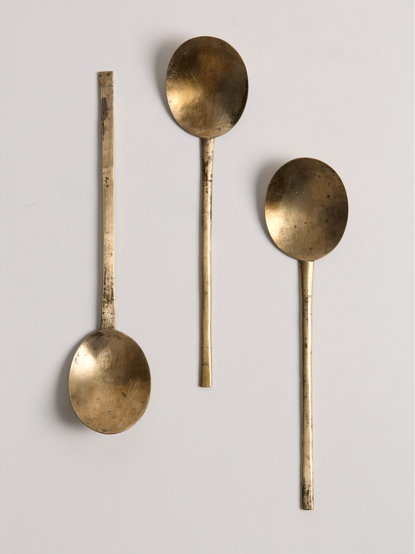 Vintage Brass Serving Spoon