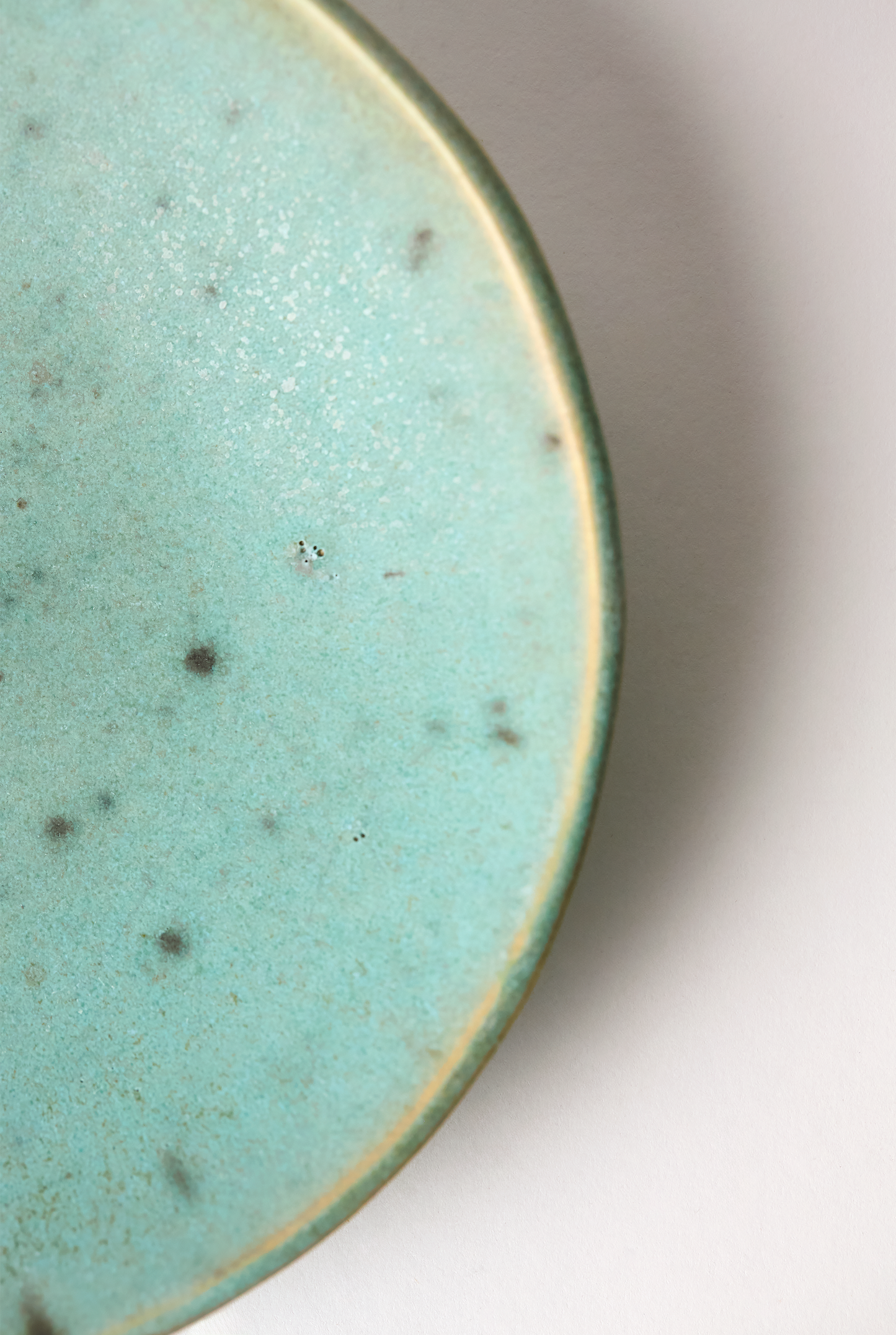 Stout Wabi Sabi Plate, Seafoam