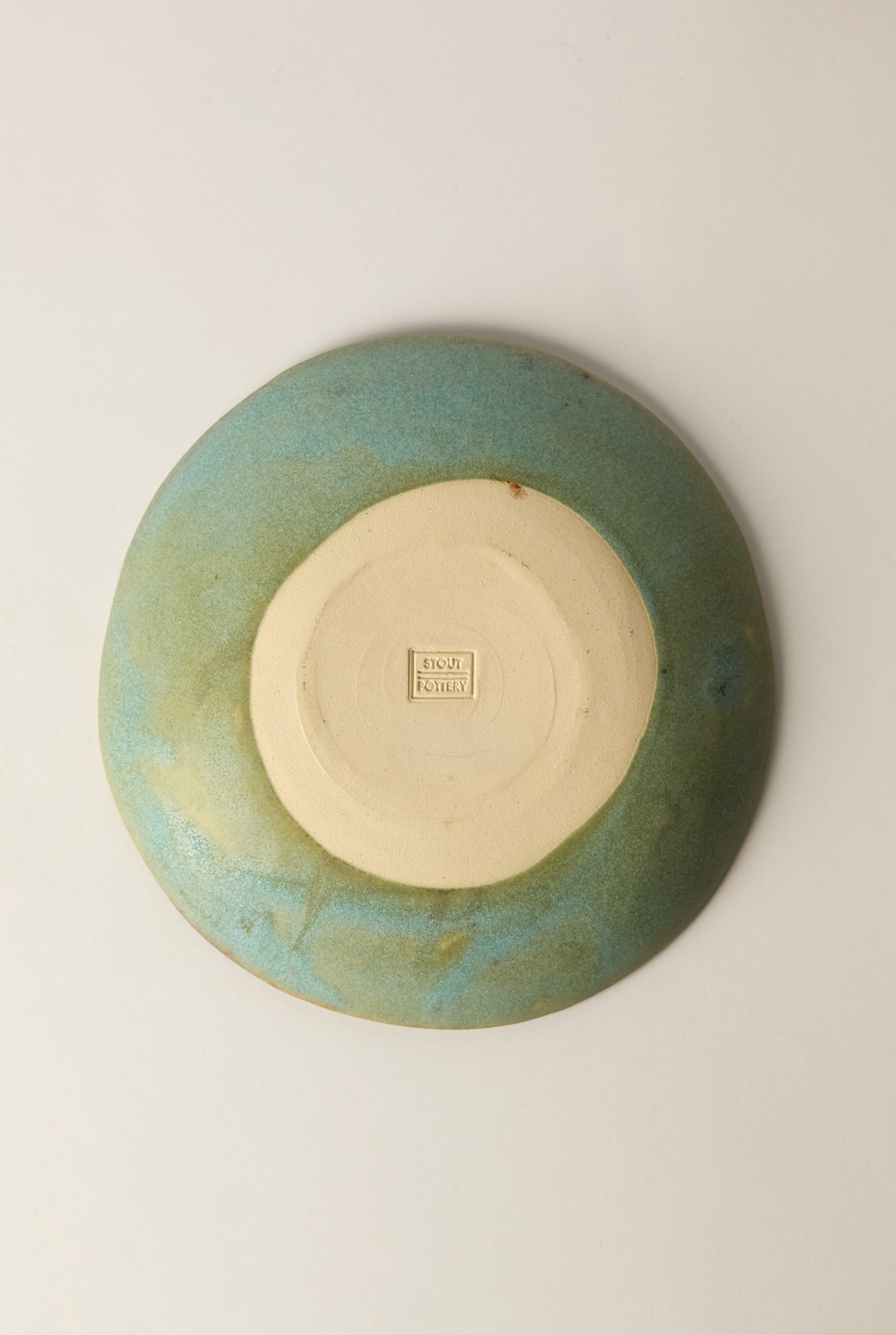 Stout Wabi Sabi Plate, Seafoam