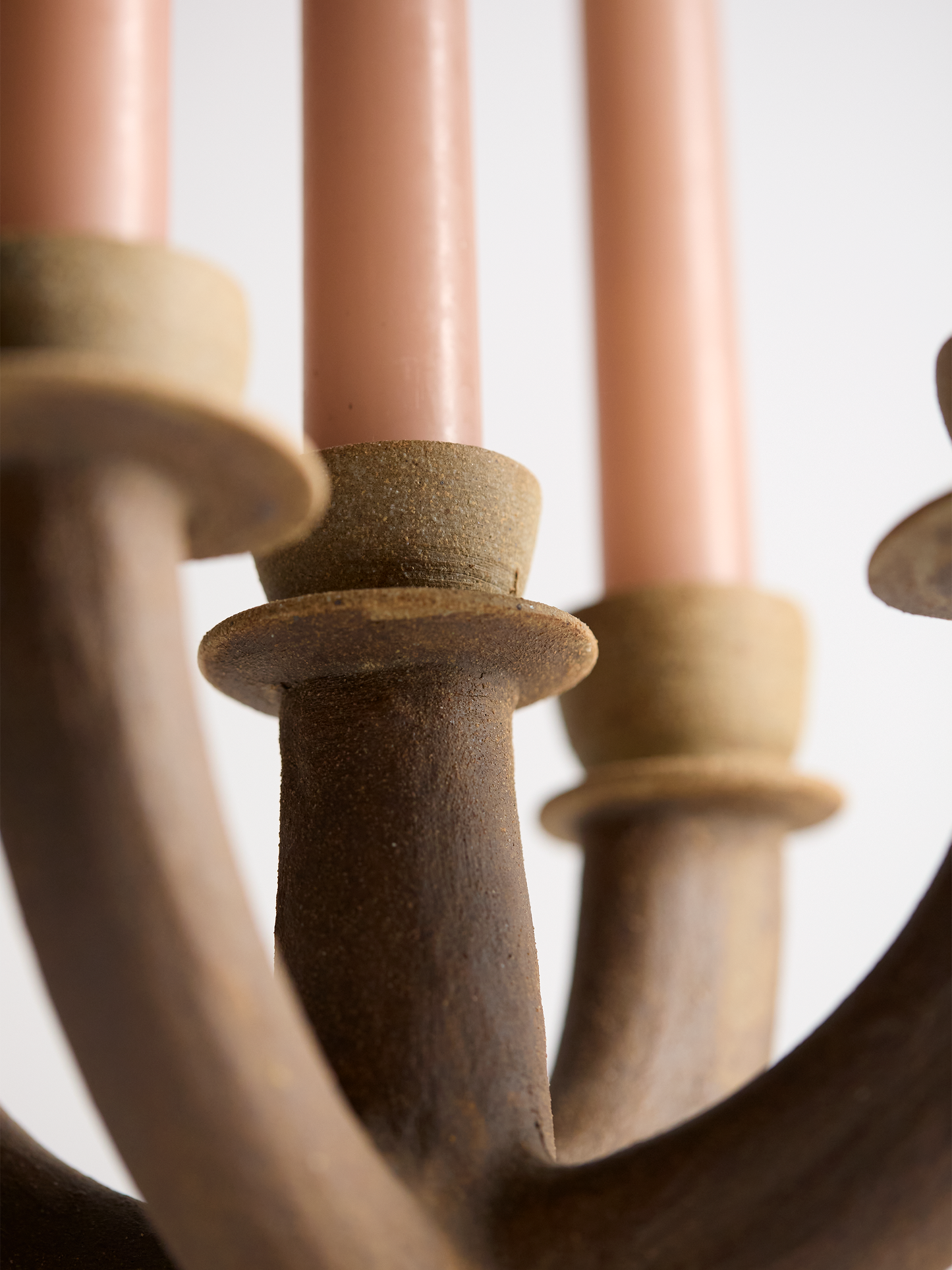 Martha Day ceramic candelabra 5 on a light gray background alt angle 1.