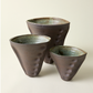 Martha Day Cone Vase 3 Set Brown Eucalyptus