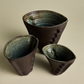 Martha Day Cone Vase 3 Set Brown Eucalyptus