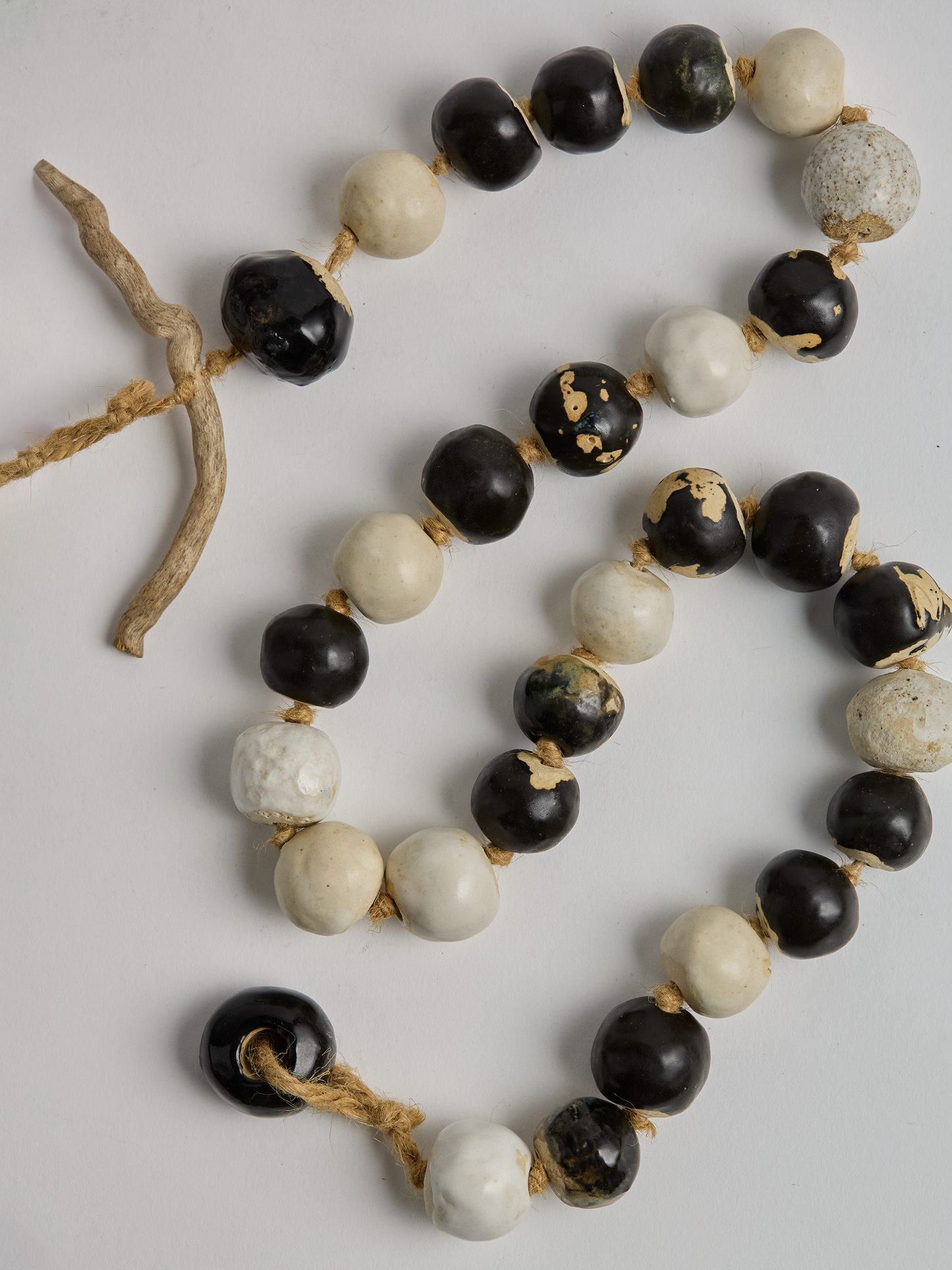 Black & White Ceramic Garland