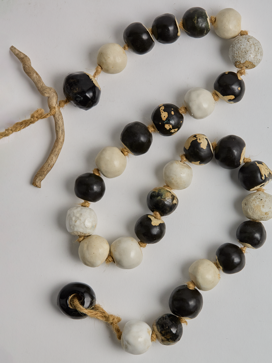 Black & White Ceramic Garland