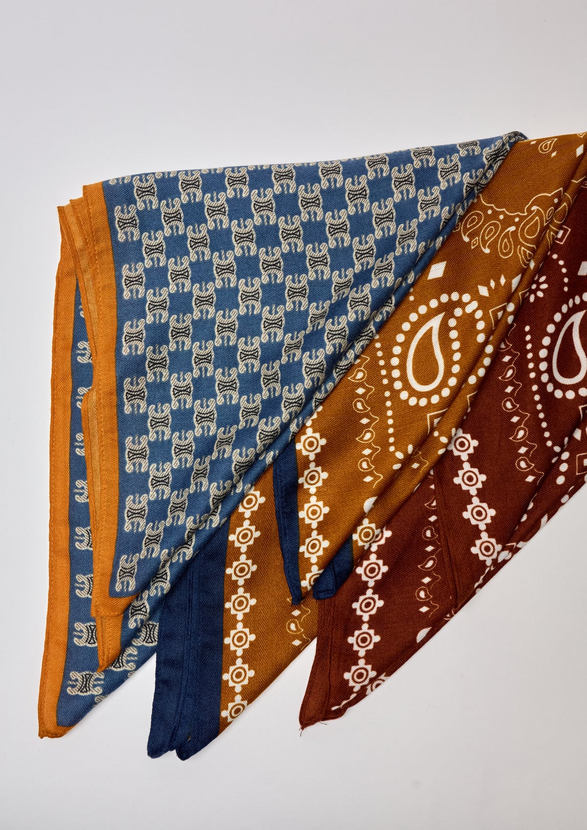 Rust Paisley Neck Scarf